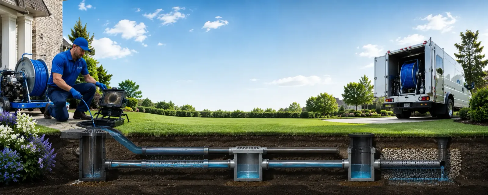 Outdoor drain cleaning information for Danbury, CT